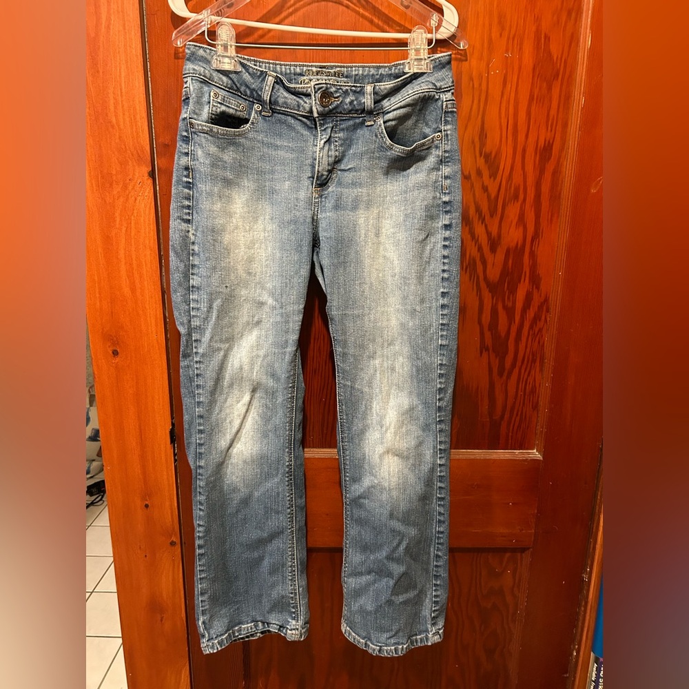 Riders by Lee Blue Straight Leg Jeans with Vintage Wash